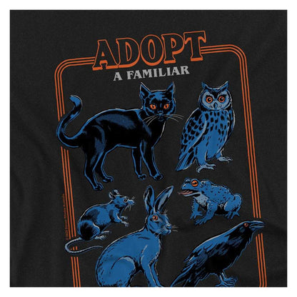 Black - Side - Steven Rhodes Childrens-Kids Adopt A Familiar T-Shirt