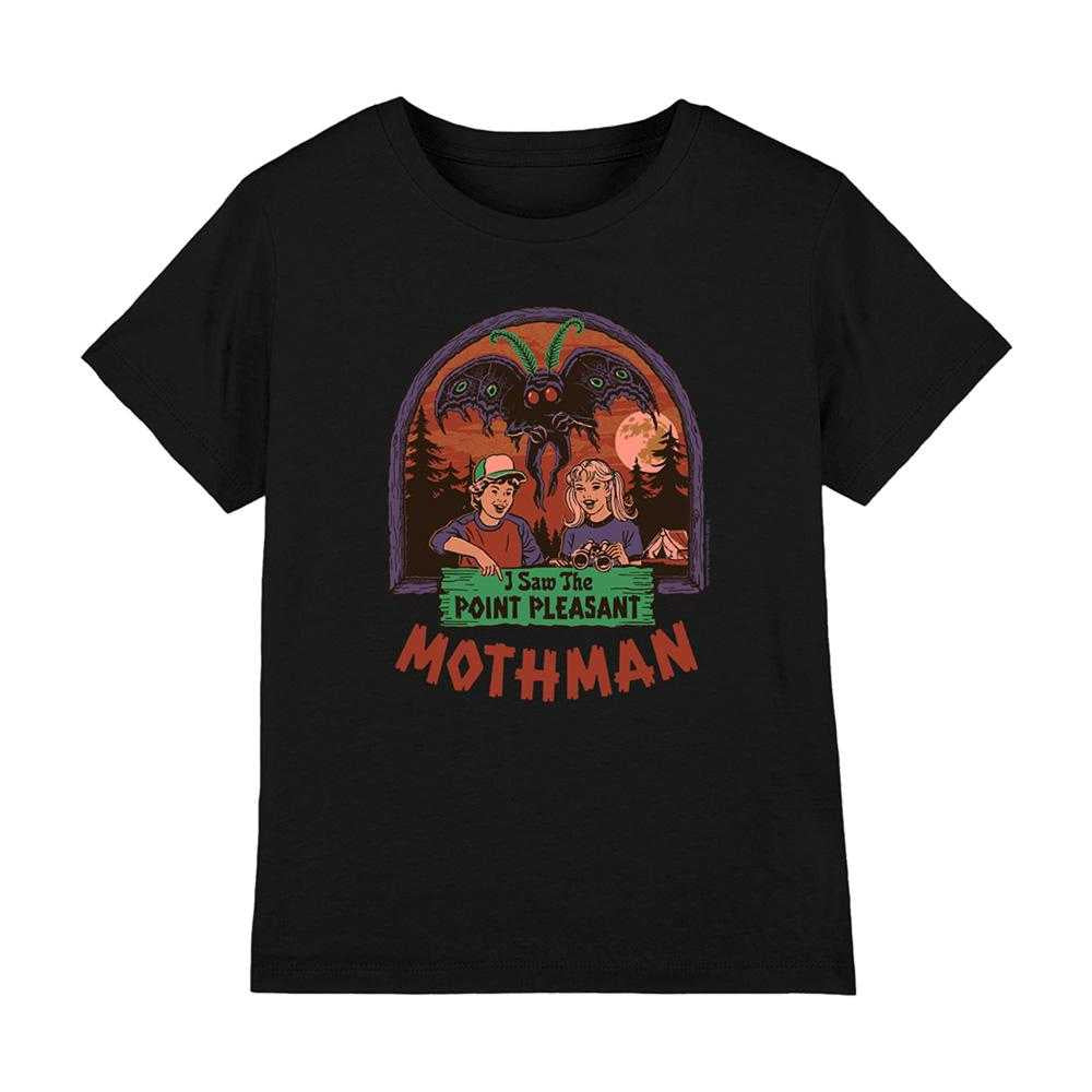 Black - Front - Steven Rhodes Childrens-Kids I Saw The Mothman T-Shirt
