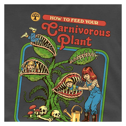 Charcoal - Side - Steven Rhodes Childrens-Kids Carnivorous Plant T-Shirt