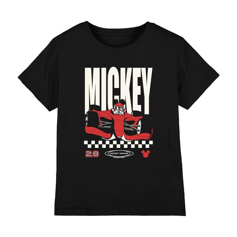 Black - Front - Disney Childrens-Kids Mickey Mouse Poster T-Shirt