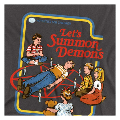 Charcoal - Side - Steven Rhodes Unisex Adult Lets Summon Demons Long-Sleeved T-Shirt