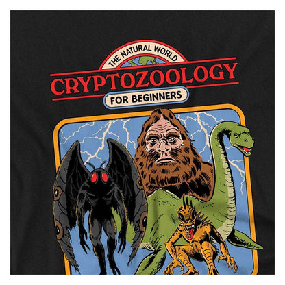 Black - Side - Steven Rhodes Childrens-Kids Cryptozoology For Beginners T-Shirt