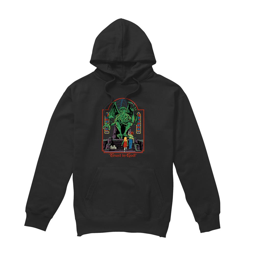 Black - Front - Steven Rhodes Unisex Adult Trust In God Hoodie
