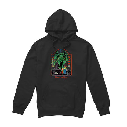 Black - Front - Steven Rhodes Unisex Adult Trust In God Hoodie