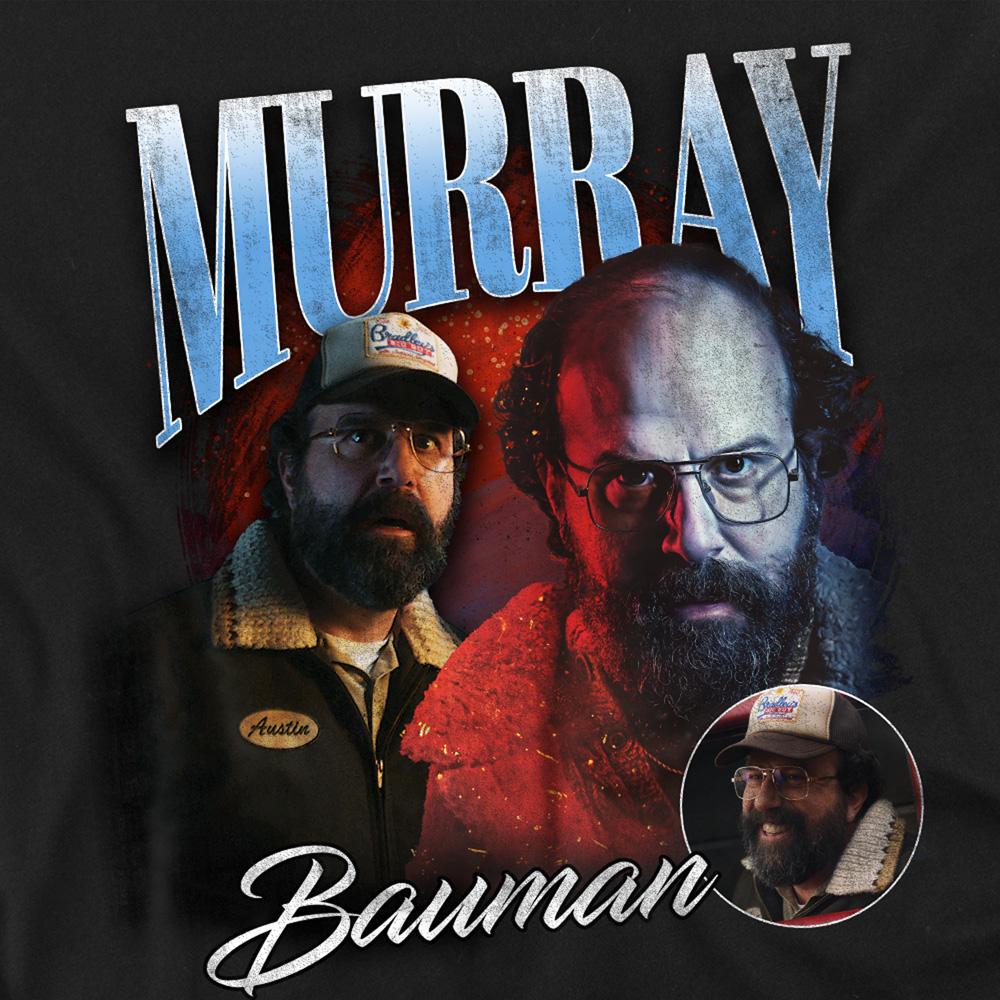 Black - Back - Stranger Things Unisex Adult Murray Homage Long-Sleeved T-Shirt