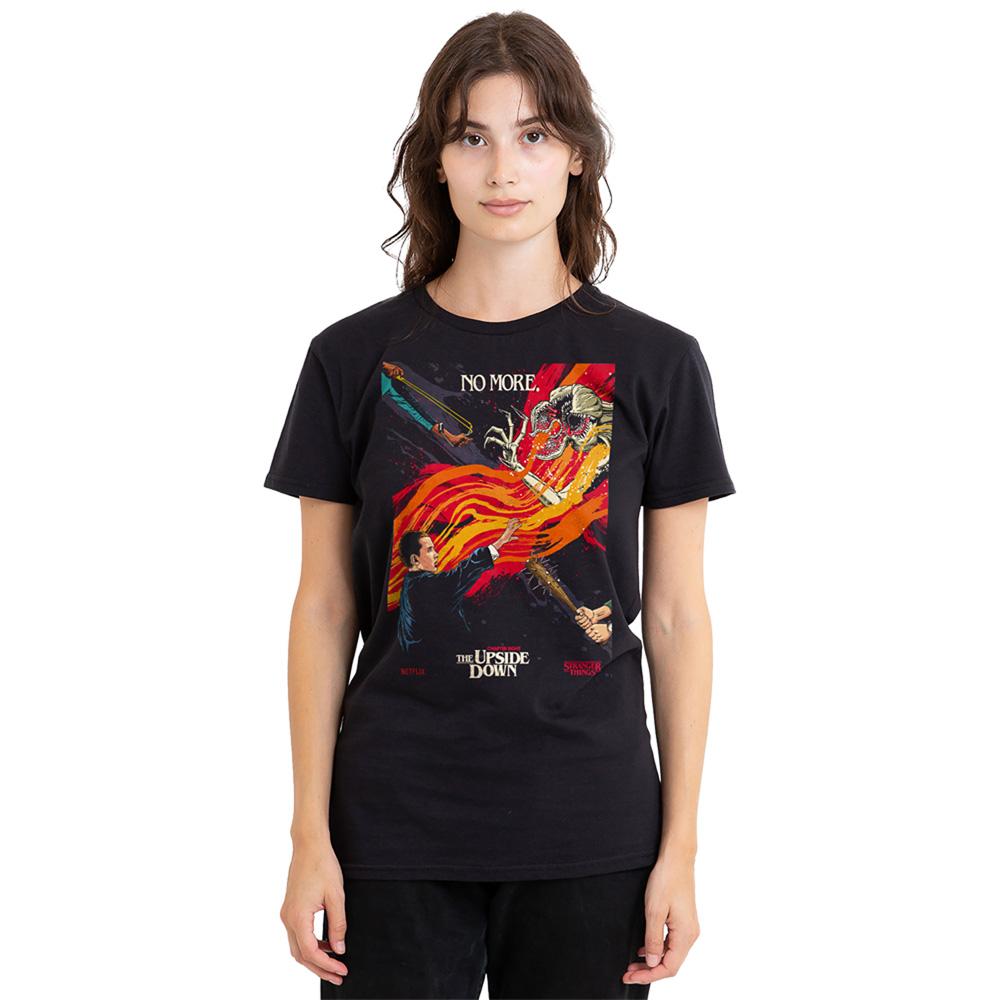 Black - Back - Stranger Things Womens-Ladies Butcher Billy Season 1 Chapter 8 T-Shirt