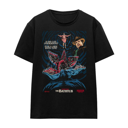 Black - Front - Stranger Things Womens-Ladies Butcher Billy Chapter 7 T-Shirt