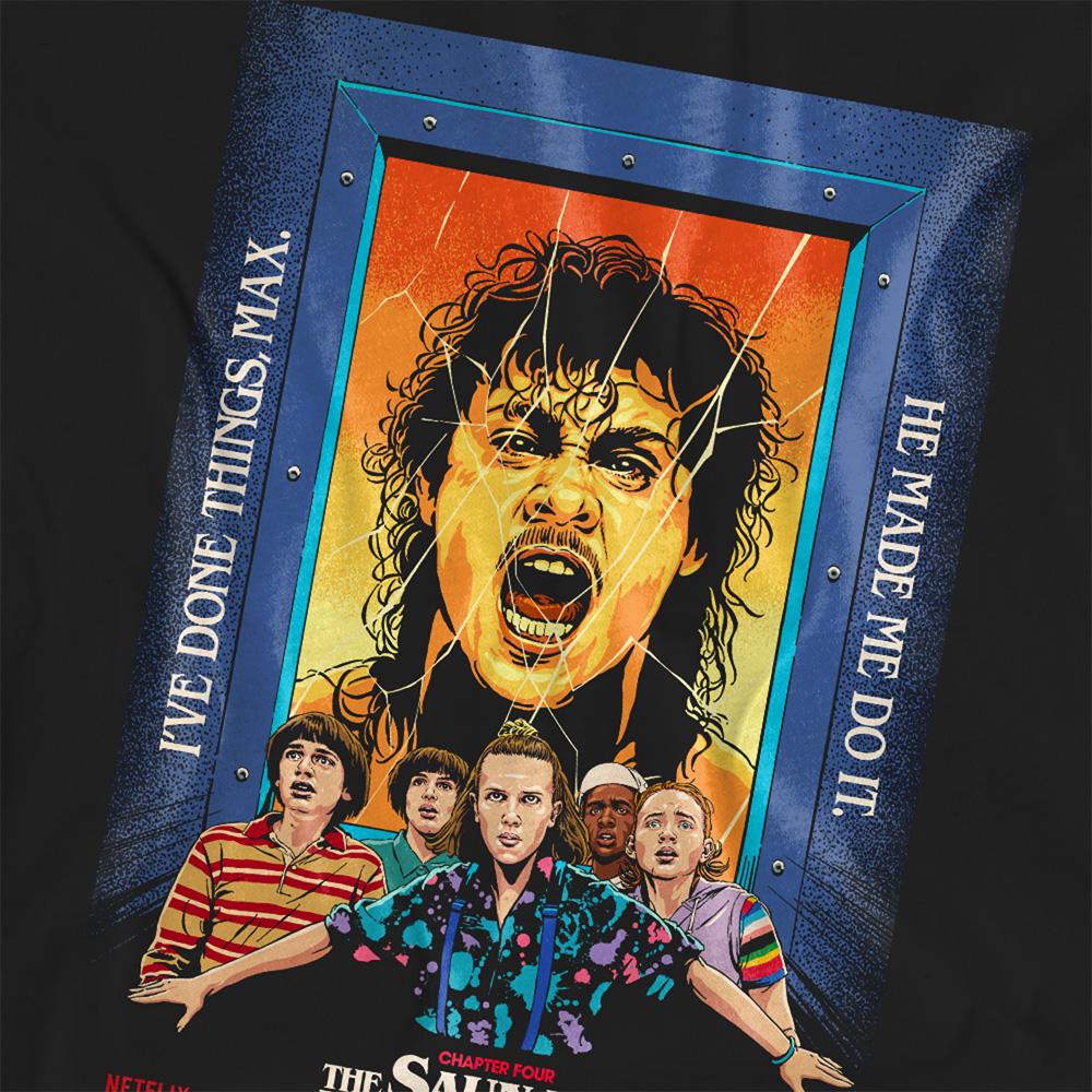Black - Side - Stranger Things 3 Womens-Ladies Butcher Billy Chapter 4 T-Shirt