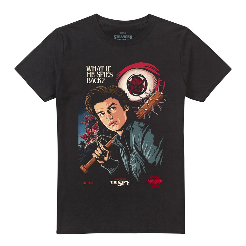 Black - Front - Stranger Things Unisex Adult Butcher Billy Season 2 Chapter 6 T-Shirt