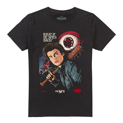 Black - Front - Stranger Things Unisex Adult Butcher Billy Season 2 Chapter 6 T-Shirt