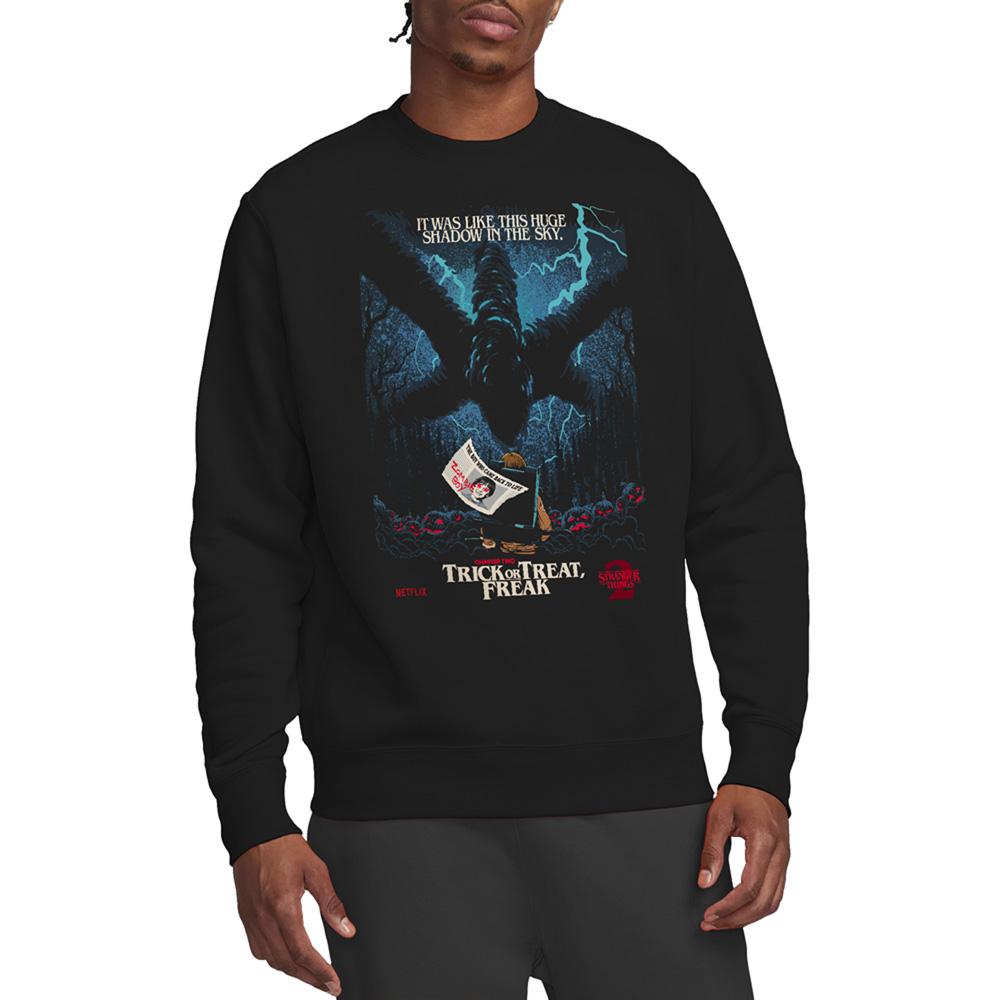 Black - Back - Stranger Things 2 Unisex Adult Butcher Billy Chapter 2 Sweatshirt