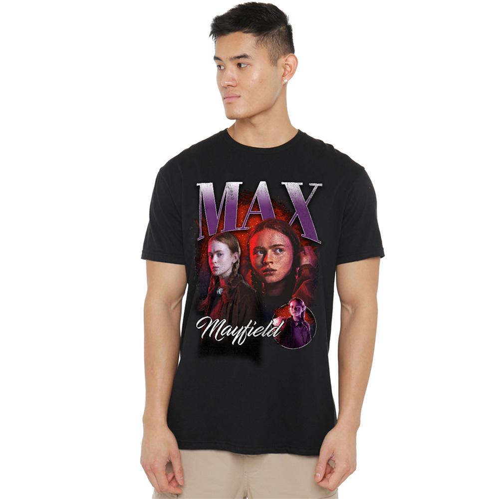 Black - Back - Stranger Things Unisex Adult Homage Long-Sleeved T-Shirt