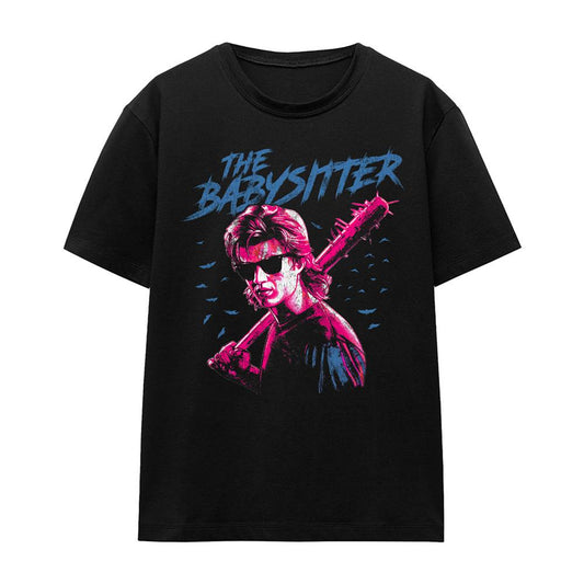Black - Front - Stranger Things Womens-Ladies The Babysitter T-Shirt
