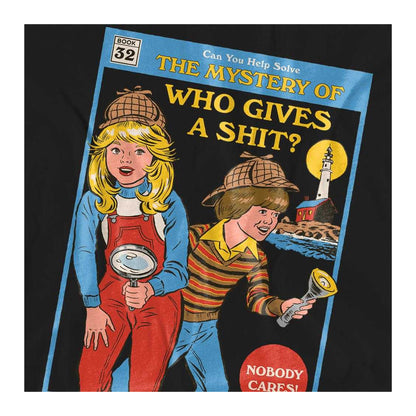Black - Side - Steven Rhodes Womens-Ladies Who Gives A Shit T-Shirt