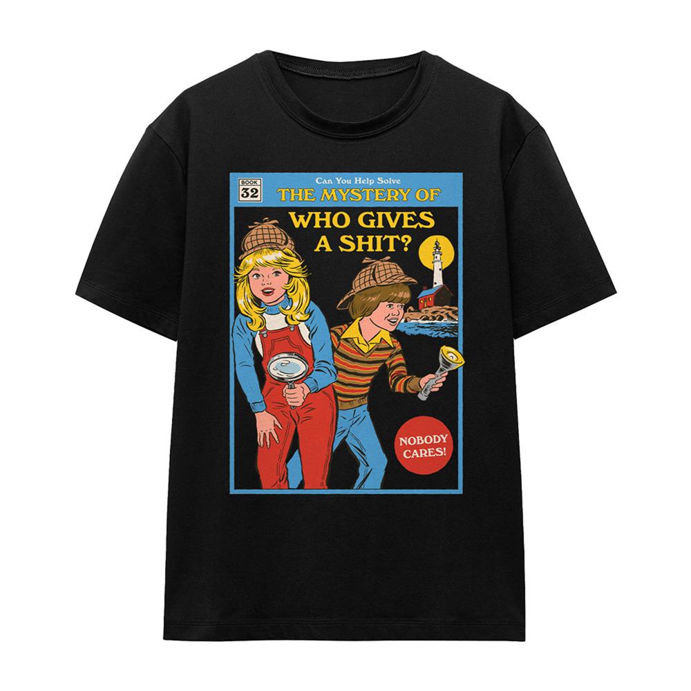 Black - Front - Steven Rhodes Womens-Ladies Who Gives A Shit T-Shirt