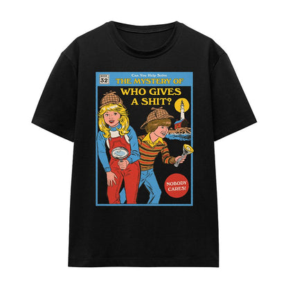 Black - Front - Steven Rhodes Womens-Ladies Who Gives A Shit T-Shirt