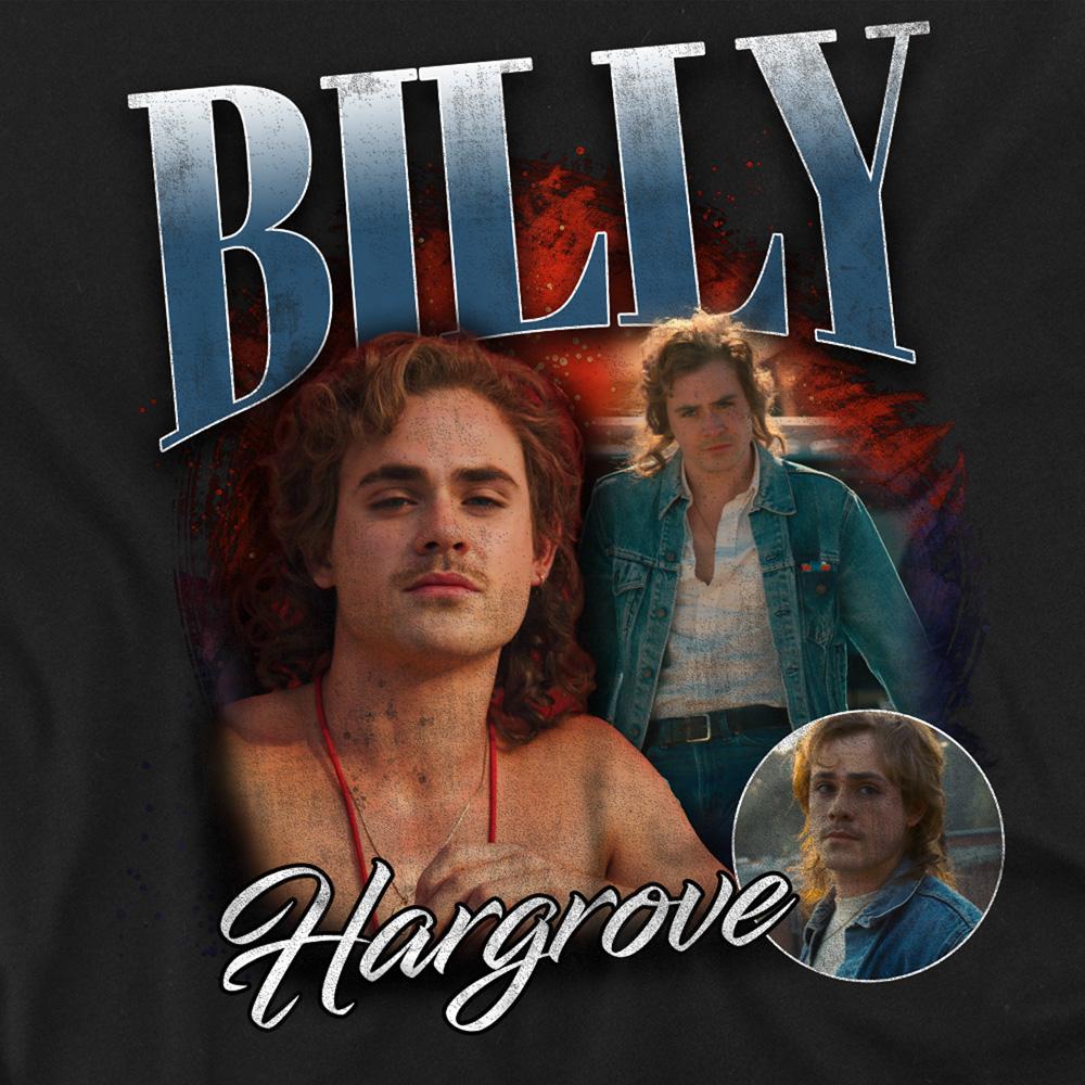 Black - Side - Stranger Things Unisex Adult Billy Homage T-Shirt