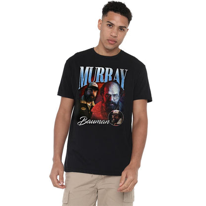 Black - Back - Stranger Things Unisex Adult Murray Homage T-Shirt