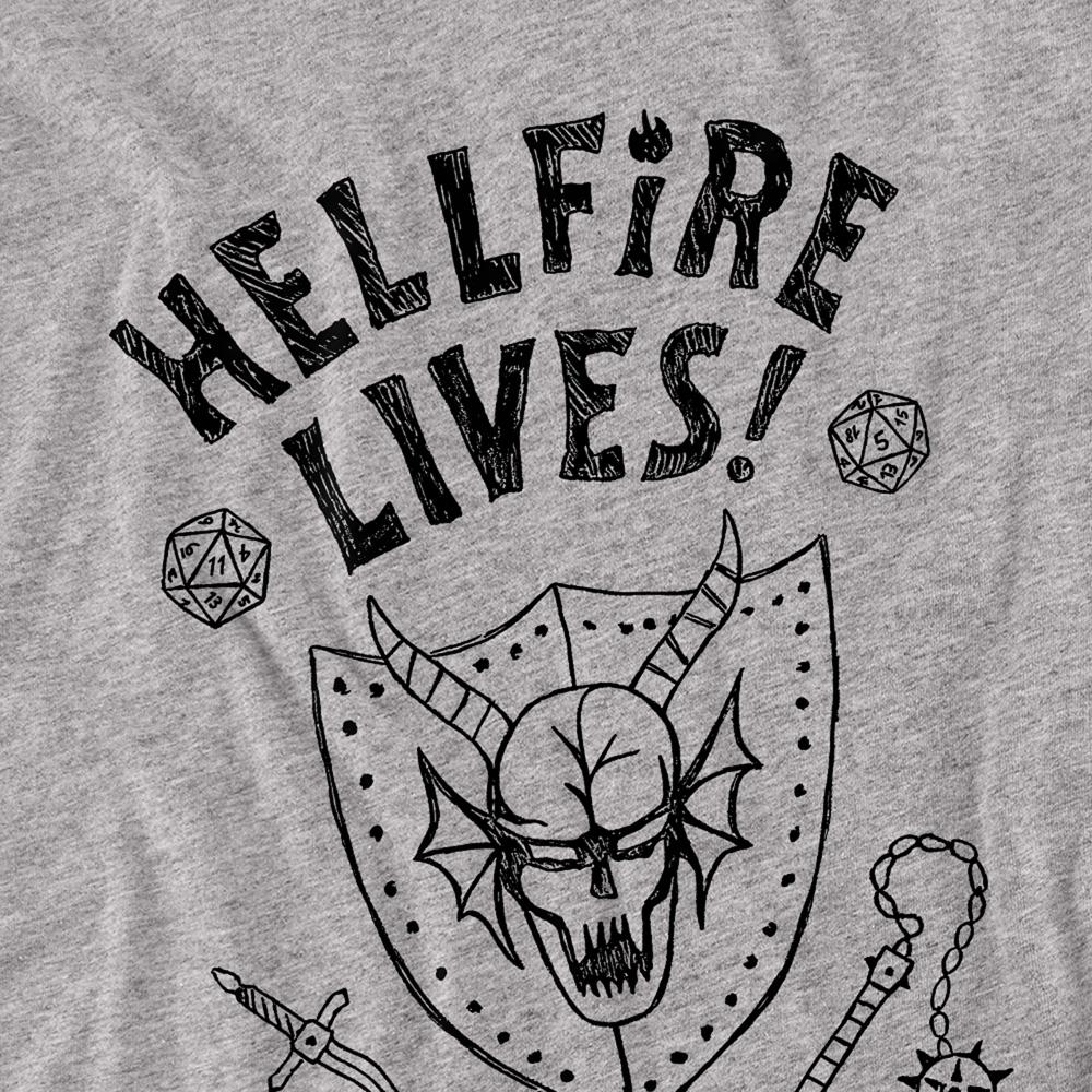 Athletic Heather - Back - Stranger Things Unisex Adult Hellfire Graduation Heather Long-Sleeved T-Shirt