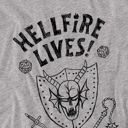 Athletic Heather - Back - Stranger Things Unisex Adult Hellfire Graduation Heather Long-Sleeved T-Shirt