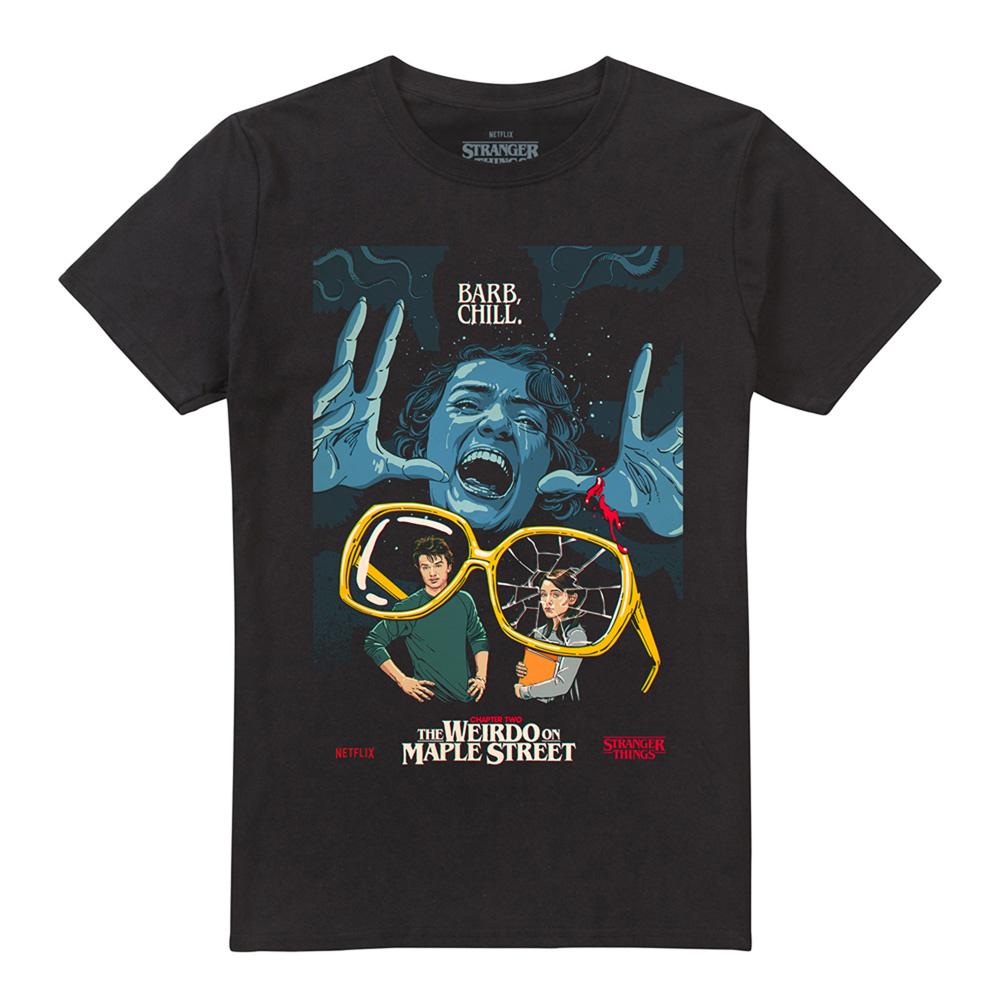 Black - Front - Stranger Things Unisex Adult Butcher Billy Season 1 Chapter 2 Homage T-Shirt
