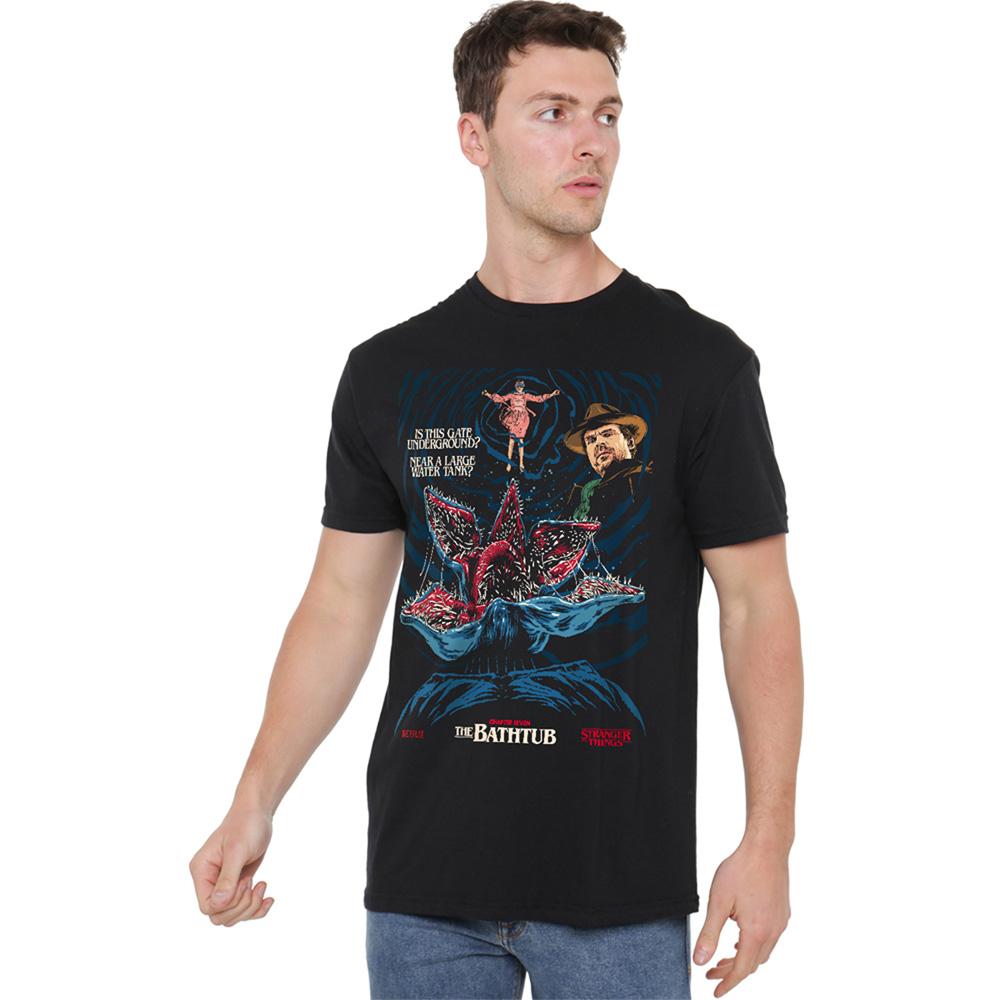 Black - Back - Stranger Things Unisex Adult Butcher Billy Season 1 Chapter 7 Homage T-Shirt
