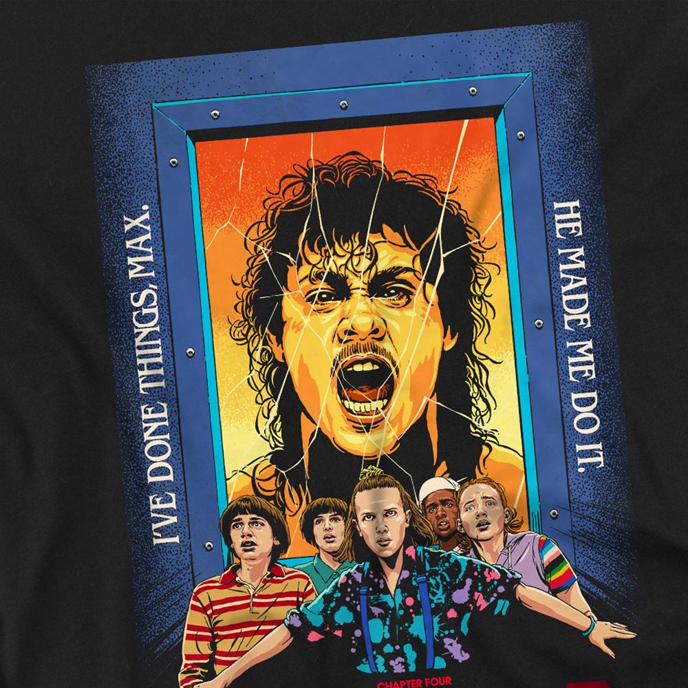 Black - Side - Stranger Things Unisex Adult Butcher Billy Season 3 Chapter 4 T-Shirt