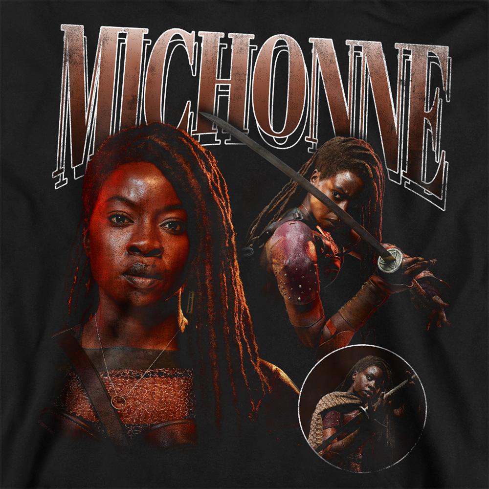 Black - Side - The Walking Dead Unisex Adult The Ones Who Lived Michonne Homage Sweatshirt