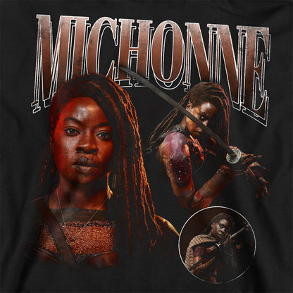 Black - Side - The Walking Dead Unisex Adult The Ones Who Lived Michonne Homage Sweatshirt