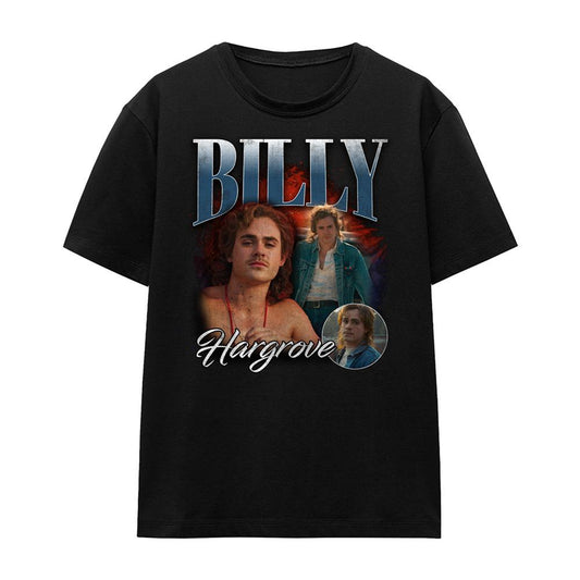Black - Front - Stranger Things Womens-Ladies Billy Homage T-Shirt