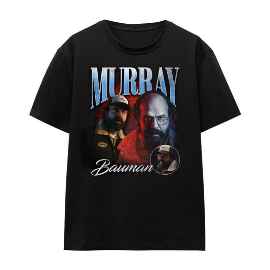 Black - Front - Stranger Things Womens-Ladies Murray Homage T-Shirt