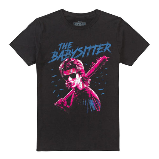 Black - Front - Stranger Things Unisex Adult The Babysitter T-Shirt