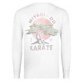 White - Back - Cobra Kai Mens Miyagi Do Karate Logo Long-Sleeved T-Shirt