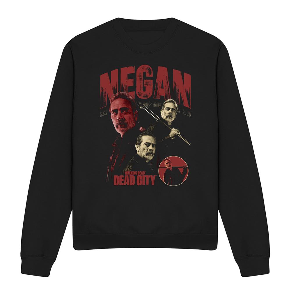 Black - Front - The Walking Dead Unisex Adult Dead City Negan Homage Sweatshirt