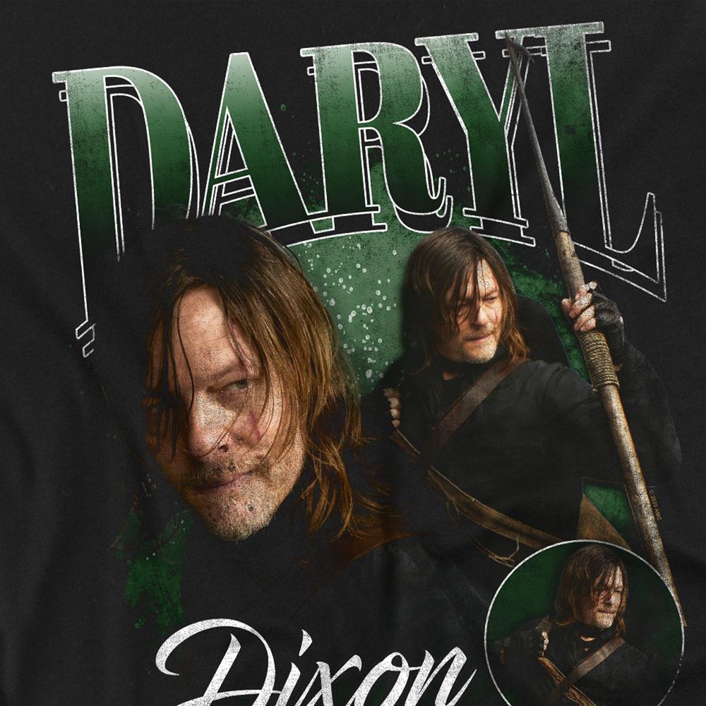 Black - Back - The Walking Dead Unisex Adult Daryl Dixon Homage Long-Sleeved T-Shirt