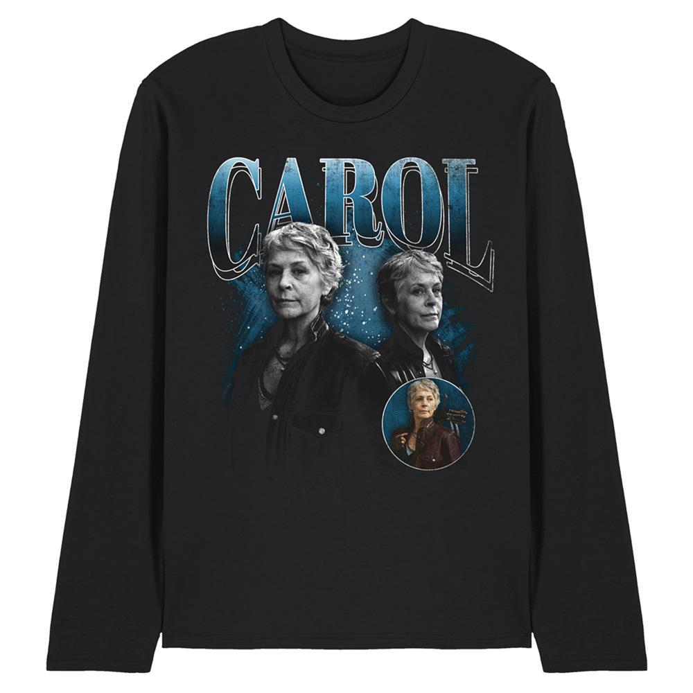 Black - Front - The Walking Dead Unisex Adult Carol Homage Long-Sleeved T-Shirt