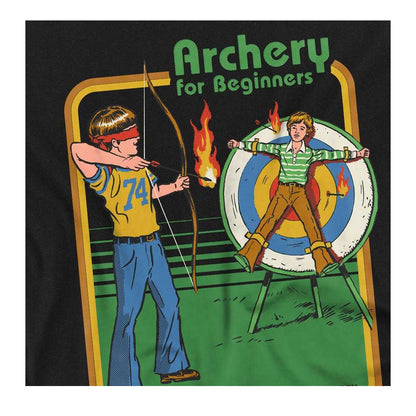 Black - Side - Steven Rhodes Unisex Adult Archery For Beginners T-Shirt