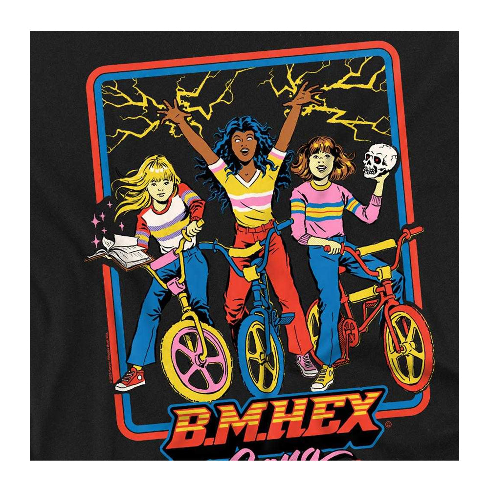 Black - Side - Steven Rhodes Unisex Adult B.M.Hex Gang T-Shirt
