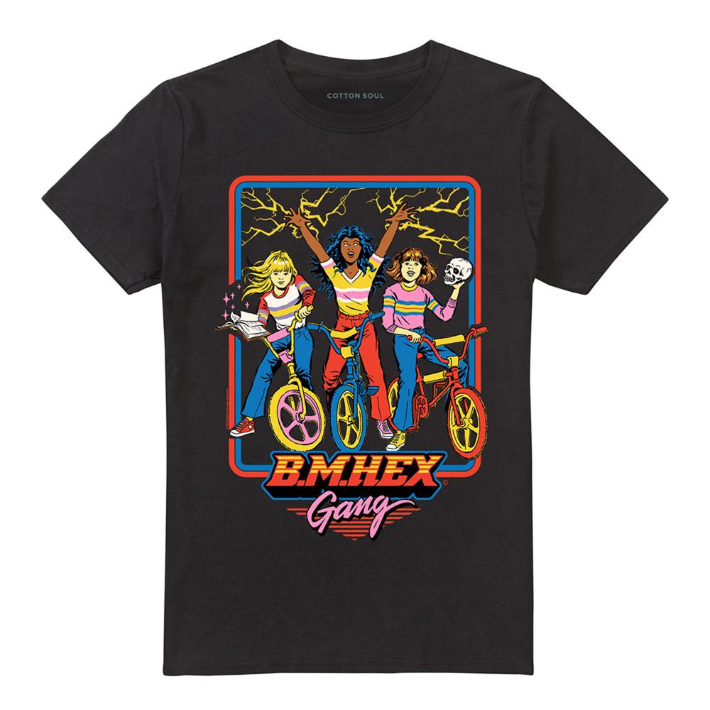 Black - Front - Steven Rhodes Unisex Adult B.M.Hex Gang T-Shirt