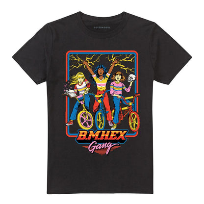 Black - Front - Steven Rhodes Unisex Adult B.M.Hex Gang T-Shirt