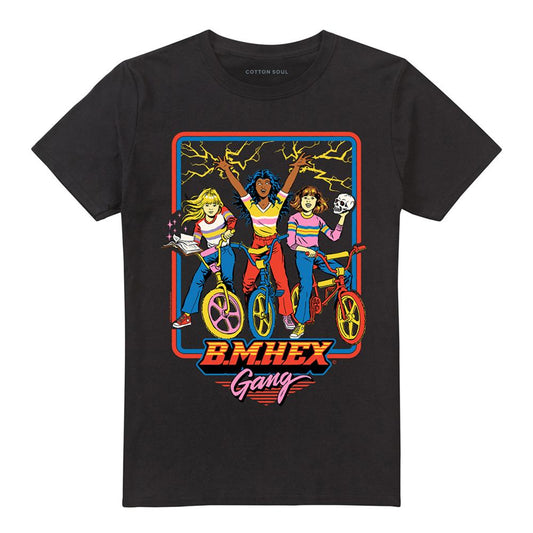 Black - Front - Steven Rhodes Unisex Adult B.M.Hex Gang T-Shirt