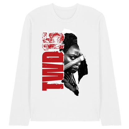 White - Front - The Walking Dead Unisex Adult 15 Michonne Long-Sleeved T-Shirt