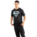 Black - Lifestyle - Superman Mens Chrome Logo T-Shirt