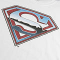 White - Side - Superman Mens Chrome Logo T-Shirt