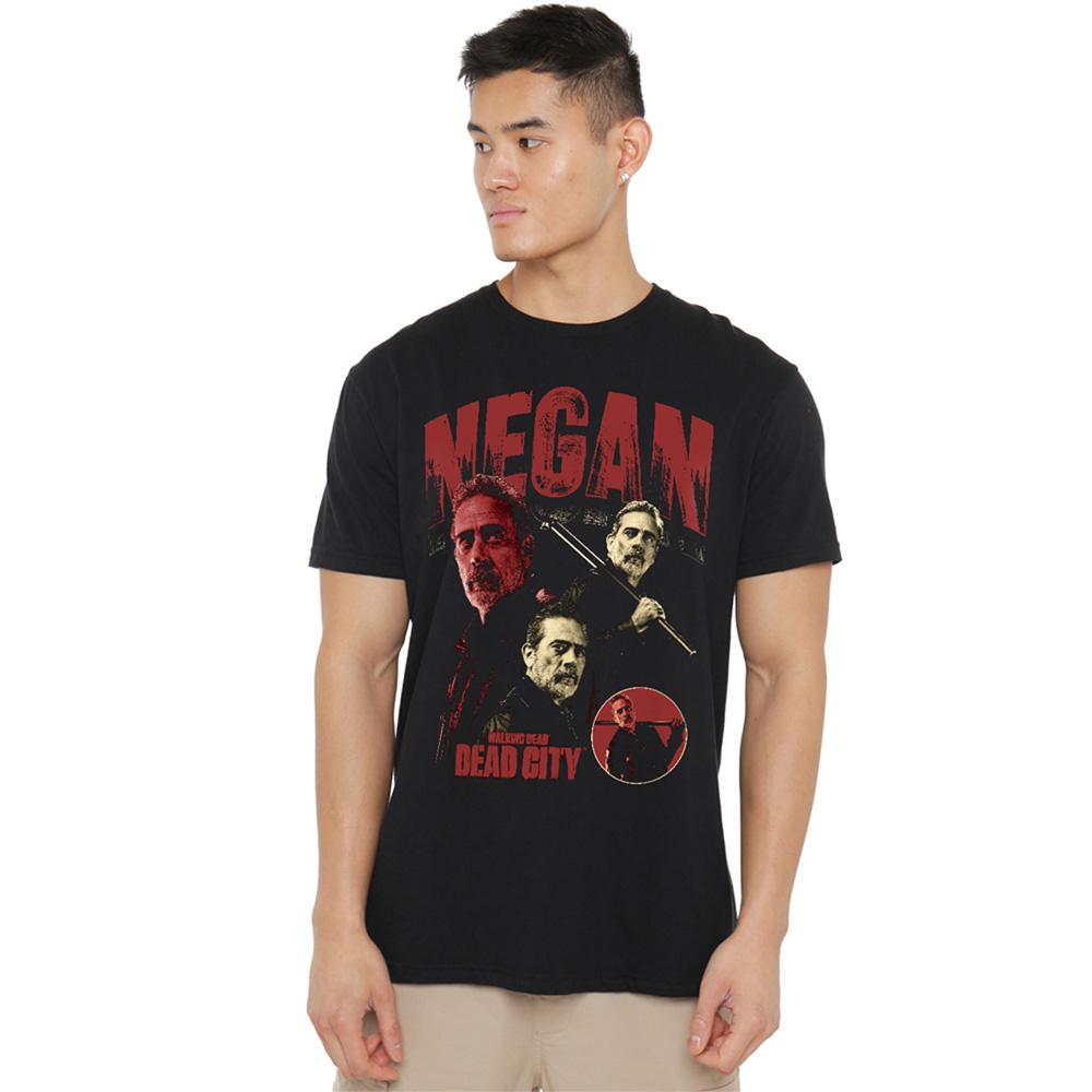 Black - Back - The Walking Dead Unisex Adult Dead City Negan Homage T-Shirt