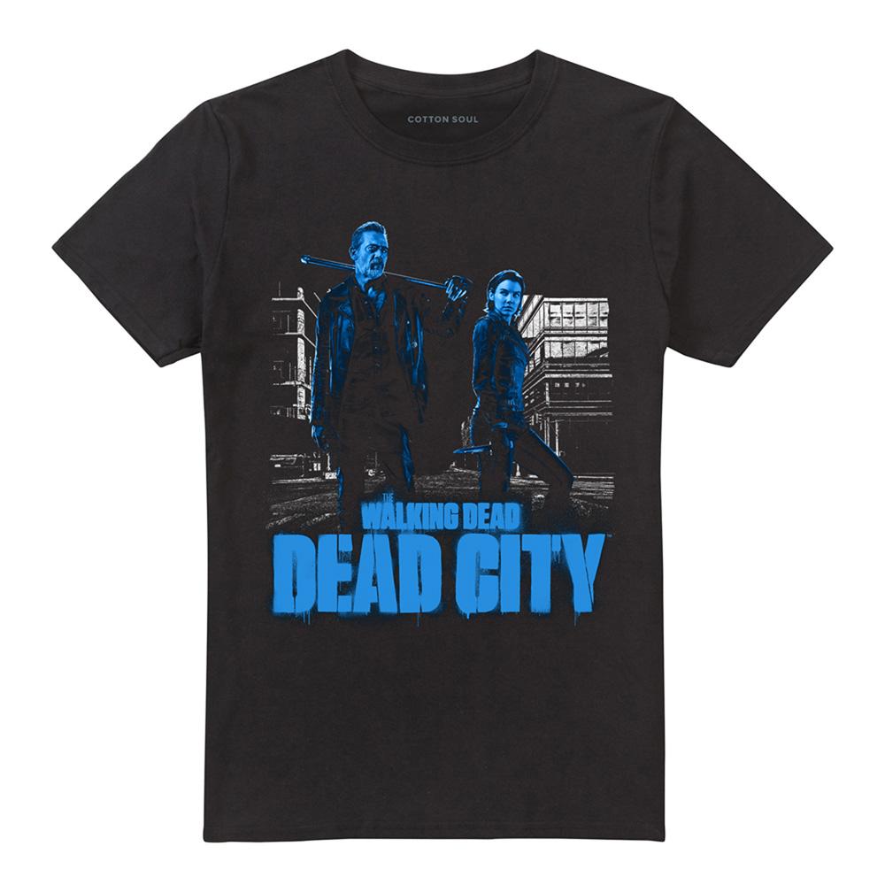Black - Front - The Walking Dead Unisex Adult Dead City Pose T-Shirt