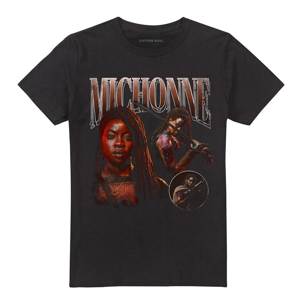 Black - Front - The Walking Dead Unisex Adult The Ones Who Lived Michonne Homage T-Shirt
