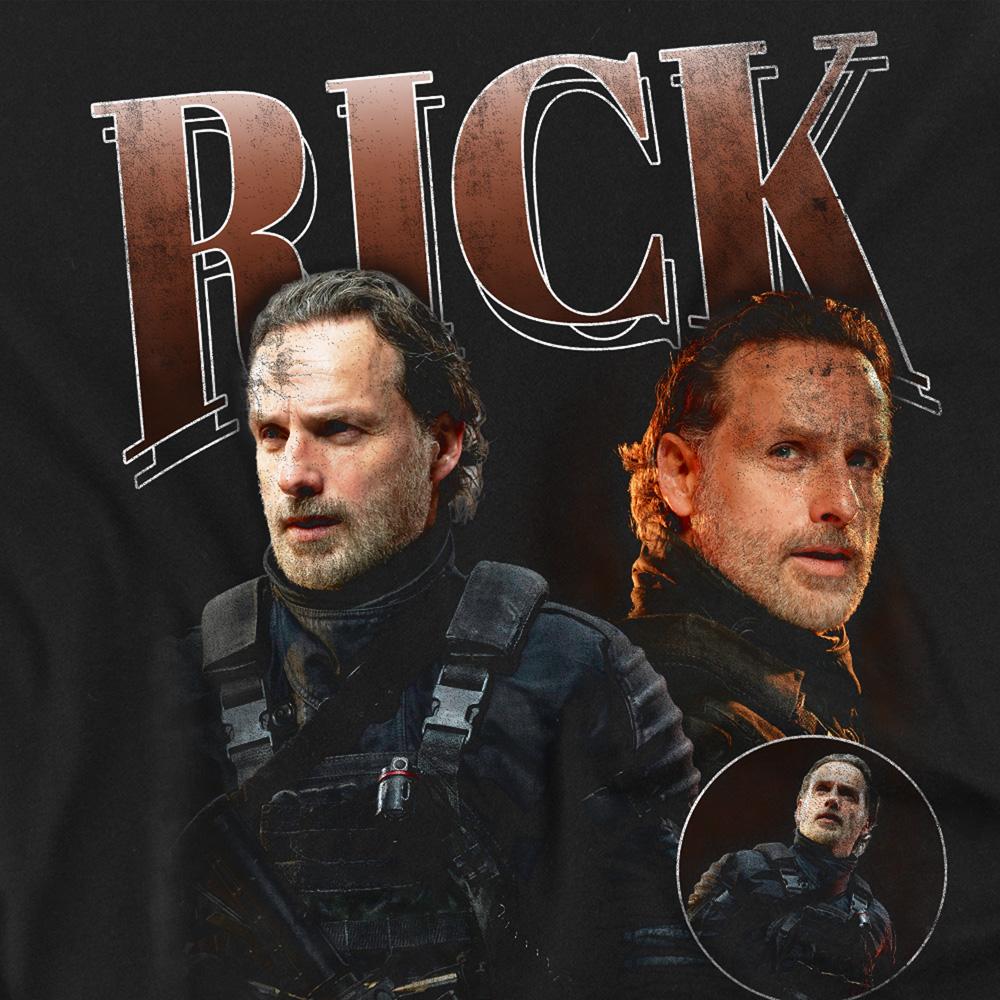 Black - Side - The Walking Dead Unisex Adult The Ones Who Lived Rick Homage T-Shirt
