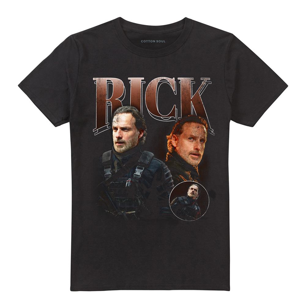 Black - Front - The Walking Dead Unisex Adult The Ones Who Lived Rick Homage T-Shirt