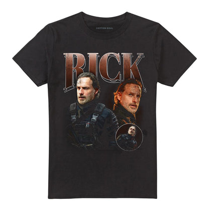 Black - Front - The Walking Dead Unisex Adult The Ones Who Lived Rick Homage T-Shirt